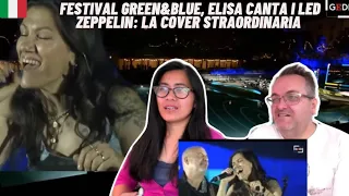 Festival Green&Blue, Elisa canta i Led Zeppelin: la cover straordinaria | 🇩🇰REACTION