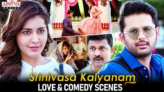 "Srinivasa Kalyanam" Movie Love & Comedy Scenes | Nithiin, Rashi Khanna, Nandita | Aditya Movies