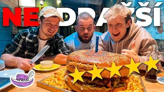 100 KČ VS. 10.000 KČ NEJLEPŠÍ BURGER?! (největší burger ČR)