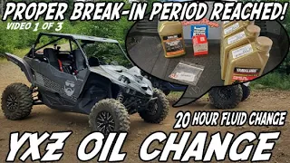 2019 YXZ1000R Oil Change | YXZ Oil Change | 20 Hour Break in Period Fluid Change | How to Change Oil