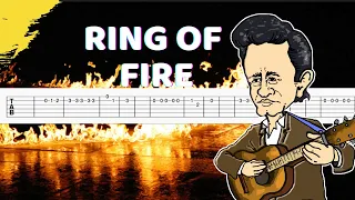 Johnny Cash - RING OF FIRE Guitar Tab/Tutorial