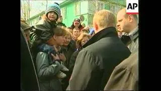 Putin tours area of Siberia innundated with floods.