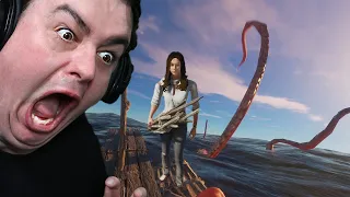 ATTACKED BY GIANT SQUID! | STRANDED DEEP PT 6