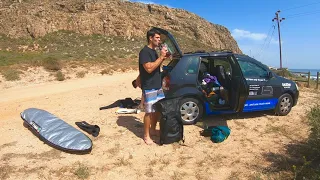 ROUGH CAMPING up the West Coast PART 1 (spearfishing, hunting and surfing) - EP 11