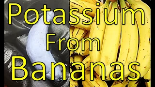 Potassium Metal From Bananas!