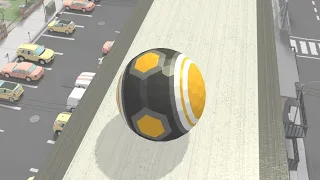 🏈⚽ action balls gyrosphere race gameplay iOS android mobile