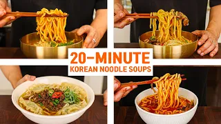 20 Minute Korean Noodle Soups that Will Change Your LIFE!