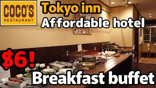 $6 breakfast buffet by Coco's Tokyo Inn, a 24-hour restaurant attached to an affordable hotel