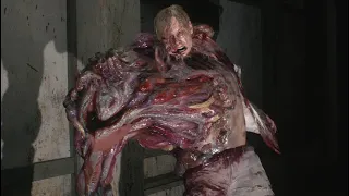 Resident Evil 2 Remake - G Stage 1 Boss Fight (Leon)