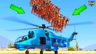 1000+ MENSCHEN ÜBERLEBEN STURZ DURCH ROTORBLÄTTER! | UNGLAUBLICHE DINGE IN GTA V!