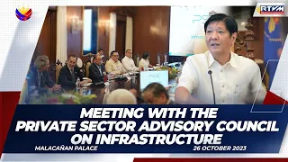 Meeting with the Private Sector Advisory Council on Infrastructure 10/26/2023