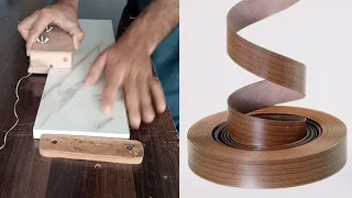 How to make a Edge Bend plywood/Right method edge bendig cleaner/Edge Banding Trimmer