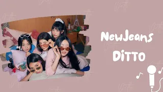 NewJeans - Ditto | Karaoke | Hangul Lyrics (가사)