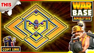 NEW BEST! Town Hall 15 (TH15) WAR BASE (CWL) 2023 with Analysis & Copylink! TH15 Base Design | COC