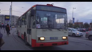 Lithuania, Vilnius, trolleybus 20 ride from Stotis to Žirmūnų seniūnija  ( 1 of 2)