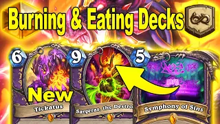 Burning & Eating Decks Is BACK In 2023! Tickatus Quest Warlock At Caverns of Time | Hearthstone