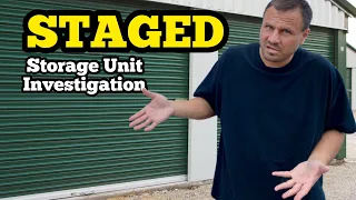 STAGED STORAGE UNIT INVESTIGATION / I Bought An Abandoned Storage Unit