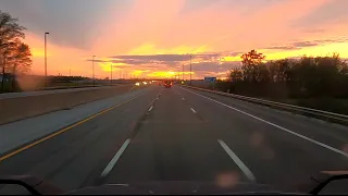 May 10, 2021/167 Trucking. Good Food, Amazing sunset in Ohio