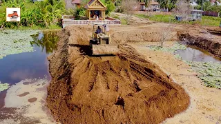 Project Again Unloading Building Road Expertly Mini Komatsu Dozer With Dumper