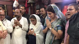 Smt. Priyanka Gandhi Vadra offers prayers at Kaal Bhairav Temple in Varanasi