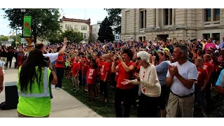 Indiana's Bicentennial Torch Relay Came to Downtown Frankfort