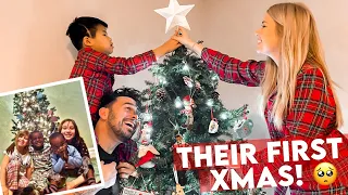 Their First Christmas Home after Being Adopted 🥺 (never before seen footage) 🎄 Putting up the Tree