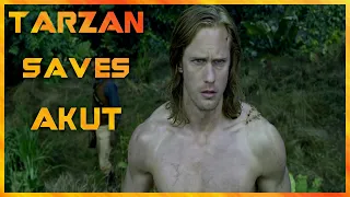 tarzan saves akut   the legend of tarzan 2016 movie clip hd   the legend of tarzan train fight