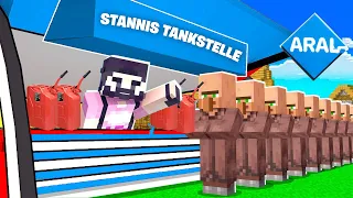 ich ERÖFFNE eine VILLAGER TANKSTELLE in MInecraft!