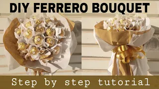 DIY Ferrero Rocher Bouquet Tutorial| Bouquet making by carrybags|How to make Ferrero rocher bouquet