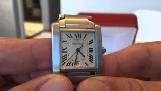 My Cartier Tank Francaise automatic gents model W51002Q3