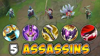 WE LOCKED IN 5 ASSASSINS ON ONE TEAM!! (GOOD LUCK ENEMY TEAM)