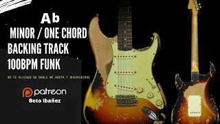 Ab minor One Chord  Backing Track / Funk 100 bpm