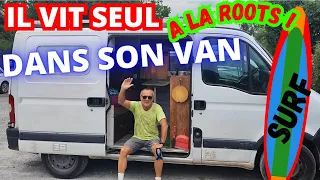 #vantour #surfer il dort, voyage et vit seul dans son VAN AMÉNAGÉ - [ma vie dans 3m²] (homme nomade)