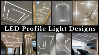 Profile Light Designs 2024 | Ceiling Aluminium LED Profile Lighting Ideas | Linear Strip Lighting