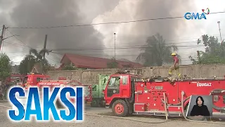 Dalawang gusali kabilang ang isang warehouse, nasunog | Saksi