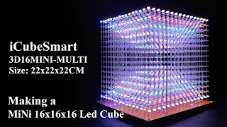 iCubeSmart 16x16x16 Led Cube 3D16MINI Installation Process Video
