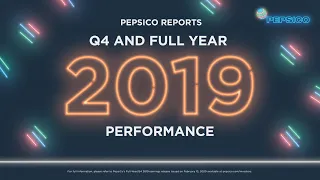 PepsiCo Q4 and Full Year 2019 Earnings