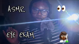 ASMR | Eye exam 👁️👩🏾‍🔬| Super tingly and relaxing | SandrianASMR