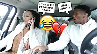 Saying "I THINK IM PREGNANT" Then Leaving The Car To See My Boyfriend's Reaction *HILARIOUS*