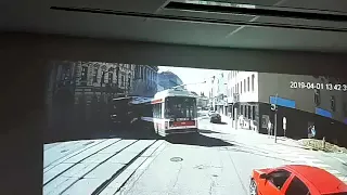 Nehoda trolejbusu a tramvaje v Brně