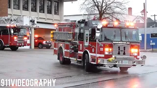 *BRAND NEW* Manchester Fire Department Truck 1, Engine 11, and *New* Battalion 1 Responding