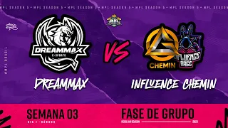 MPL BRASIL S5 Regular season Mobile Legends : Bang Bang #MPLBR (DREMMAX vs INFLUENCE) Terceiro Jogo