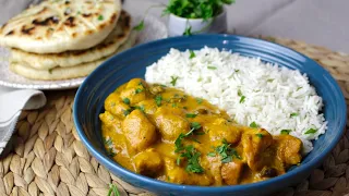 Pollo Tikka Masala con arroz basmati | receta india sin lactosa (brutal)