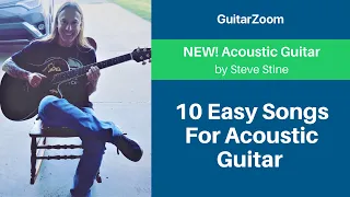 10 Easy Songs For Acoustic Guitar With 5 Chords Or Less | Acoustic Guitar Lesson