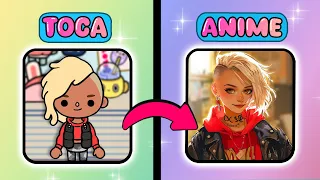 TOCA BOCA Characters If They Were Anime #1 | Toca Boca in Real Life | Naomi Toca