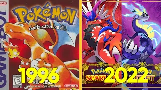 Evolution of Pokémon Main Series Games (1996 - 2022)