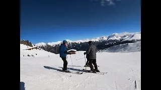 Skiing the H5 run at Bad Hofgastein in March 2024