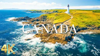 FLYING OVER CANADA 4K  - Relaxing Music Along With Beautiful Nature Videos - 4K Video Ultra HD