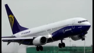 Storm Doris | Insane Ryanair Boeing 737 Go Around at London Stansted Airport