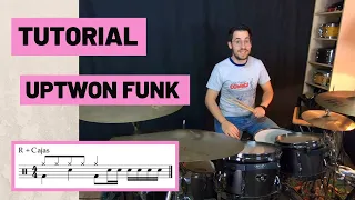 Cómo tocar UPTOWN FUNK en BATERÍA - Mark Ronson Feat. Bruno Mars (TUTORIAL Español)